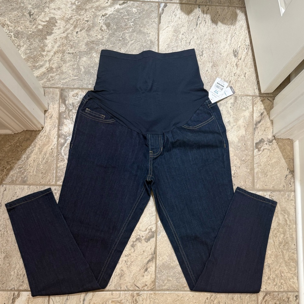 NWT size Small Maternity Women's Dark Blue Maternity Jeans